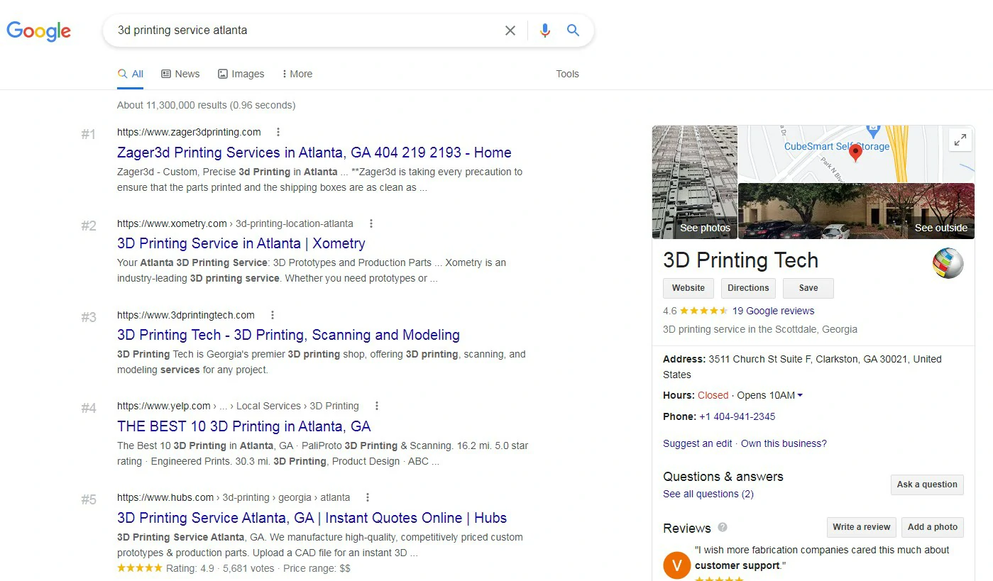 3d printing service atlanta